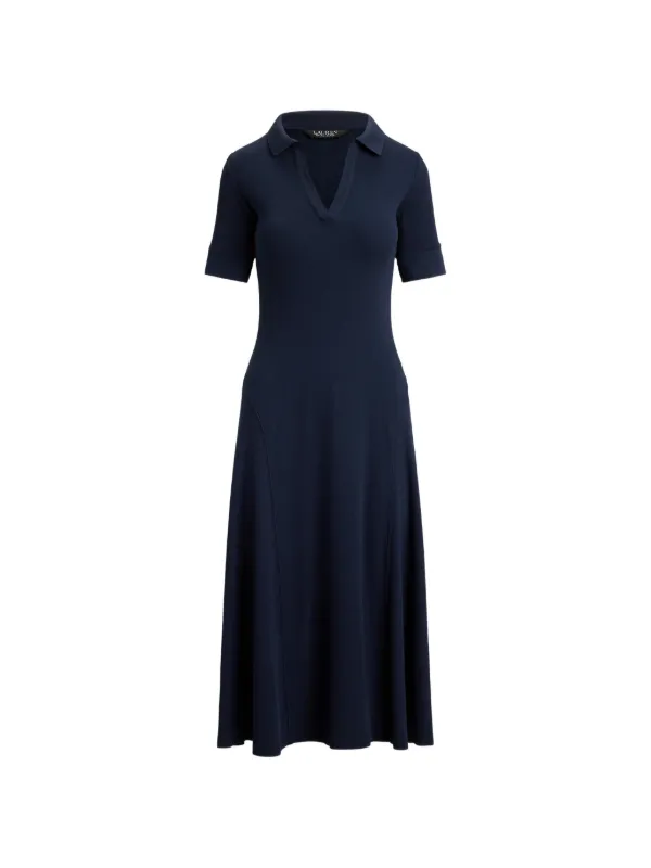 knit polo dress midi Ralph Lauren Women's Rib-Knit Elbow-Sleeve | Lauren Navy Womens dresses