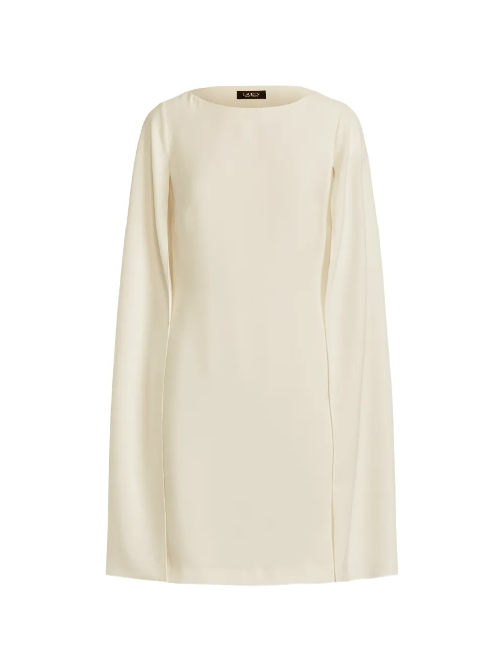 Lauren Ralph Lauren cape-overlay georgette mini dress - Toni neutri