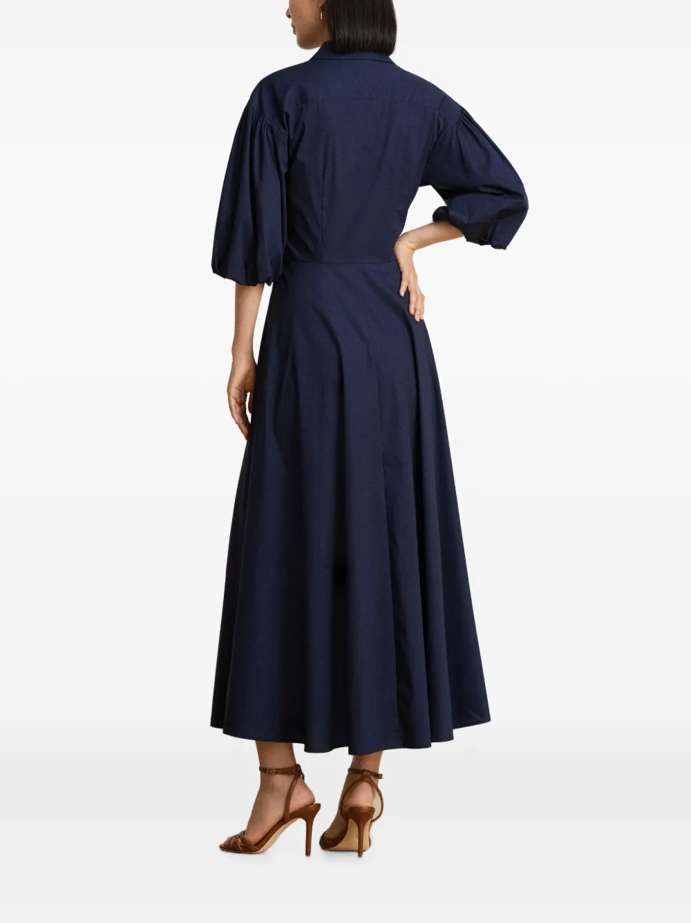 Lauren Ralph Lauren Blousejurk met gedraaide voorkant Blauw