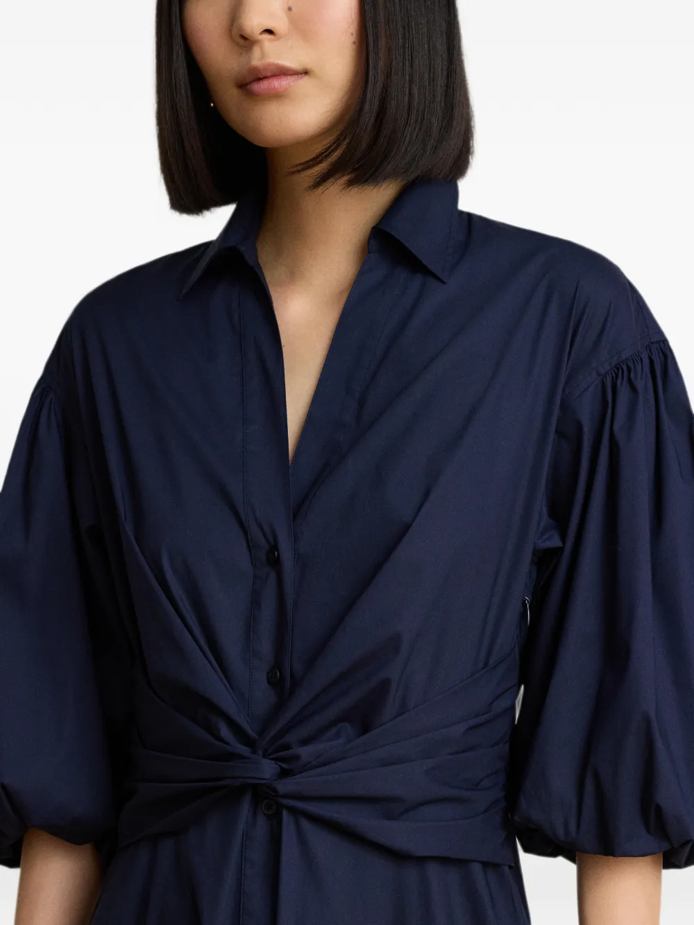 Lauren Ralph Lauren Blousejurk met gedraaide voorkant Blauw