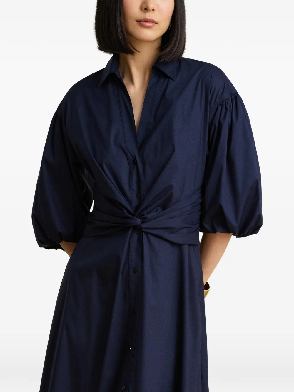 Lauren Ralph Lauren Blousejurk met gedraaide voorkant Blauw