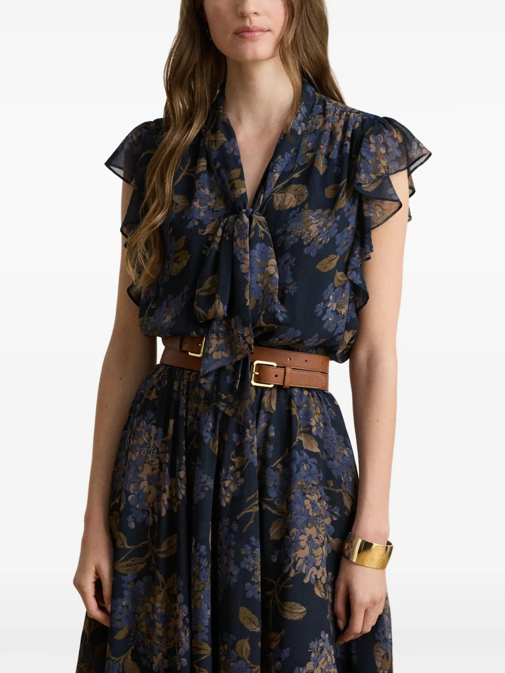 Lauren Ralph Lauren Jurk met bloemenprint Blauw