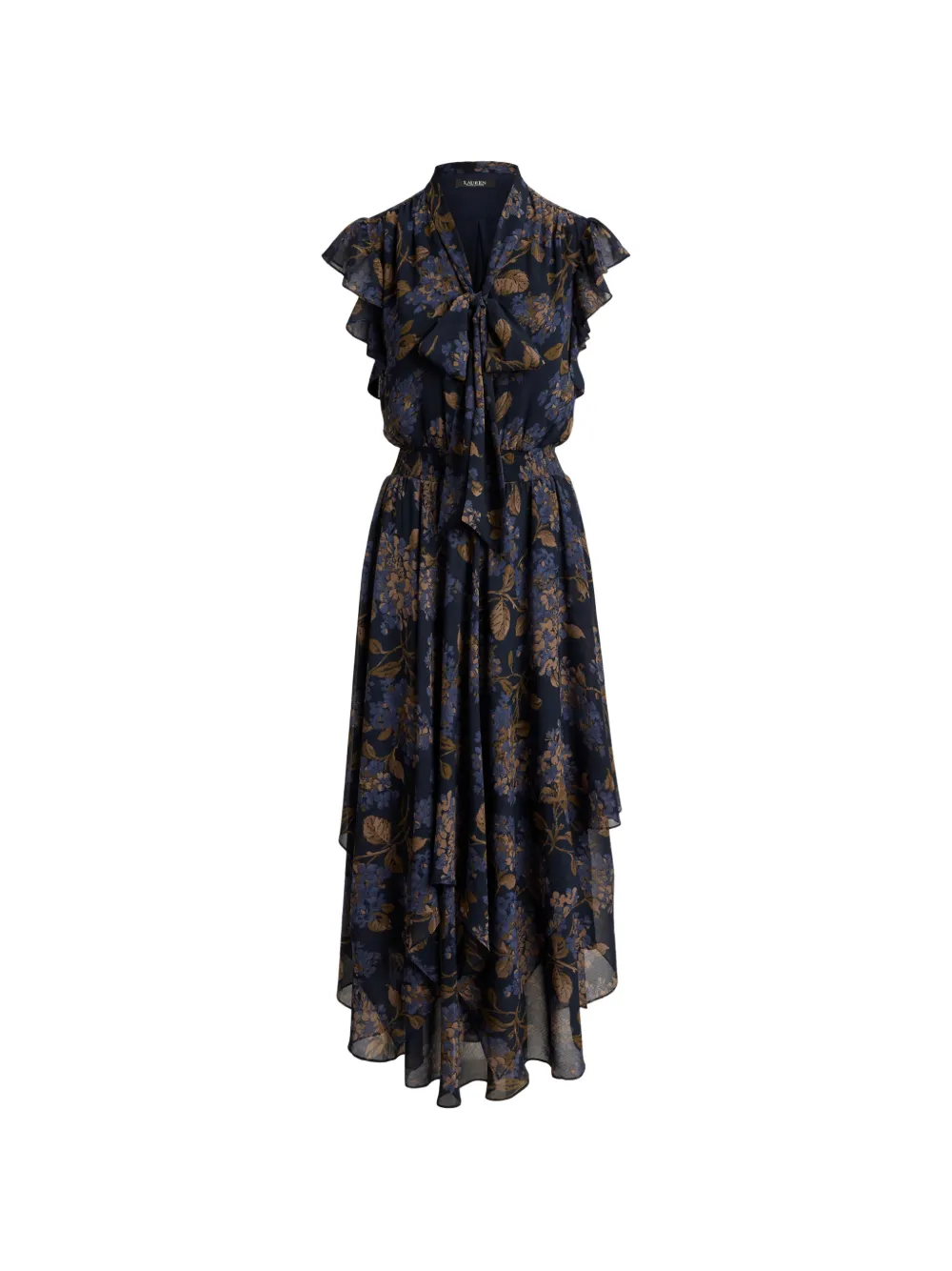 Lauren Ralph Lauren Abito asimmetrico a fiori - Blu