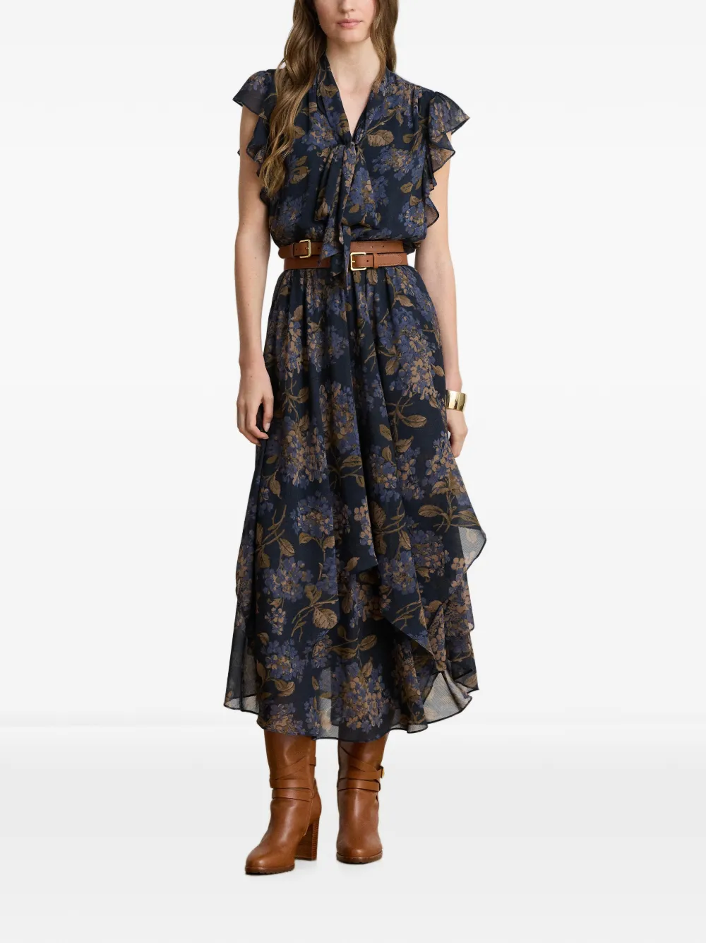 Lauren Ralph Lauren Jurk met bloemenprint Blauw