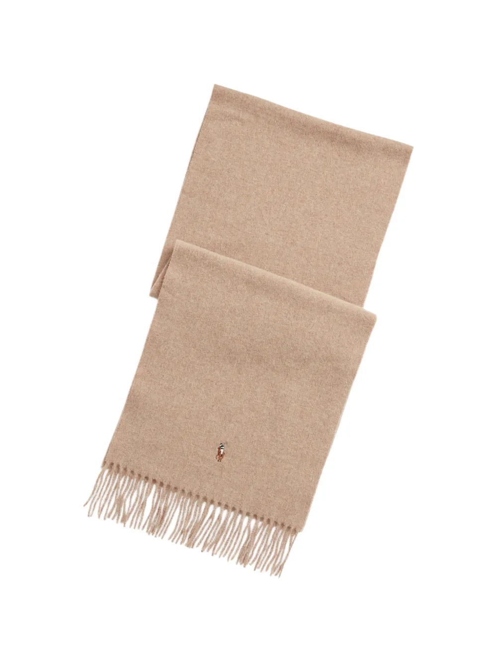 Polo Ralph Lauren Pony Schal mit Fransenbesatz - Nude