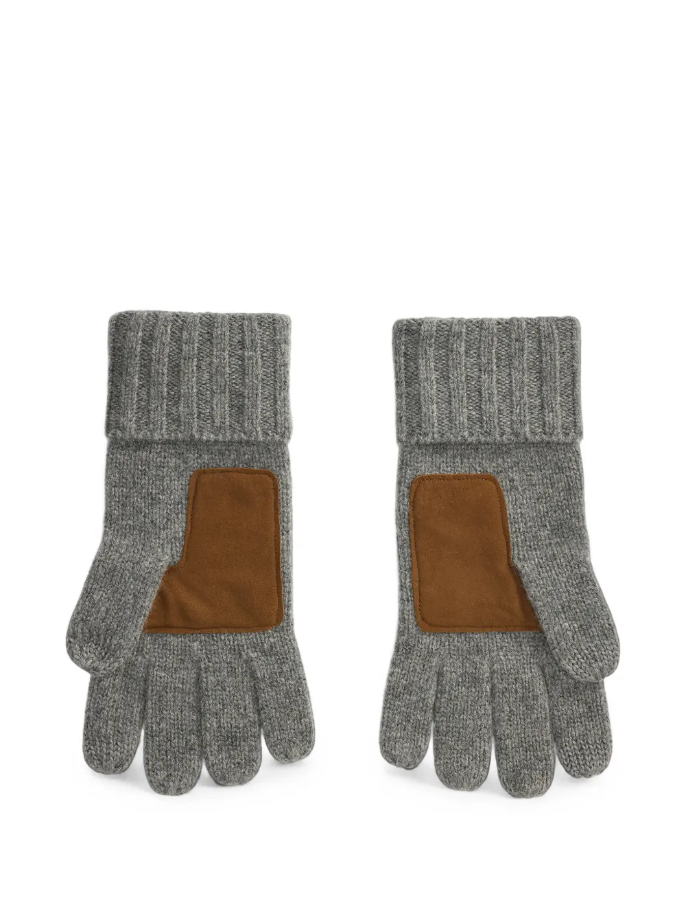 Polo Ralph Lauren suede-patch wool gloves