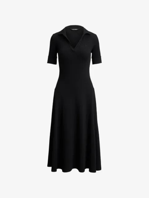 Lauren Ralph Lauren vestido midi tejido de canalé
