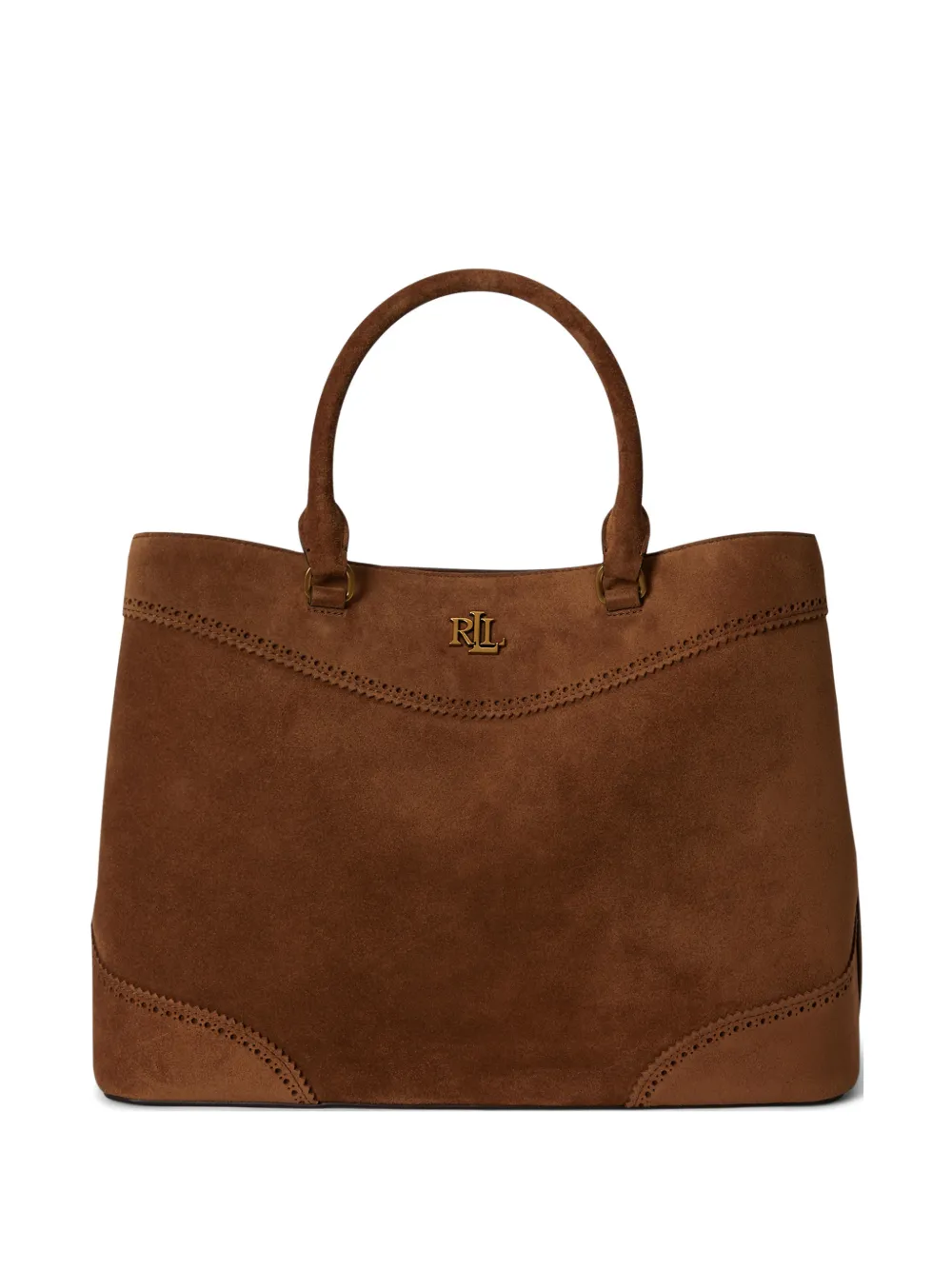 Lauren Ralph Lauren Borsa tote Marcy grande - Marrone