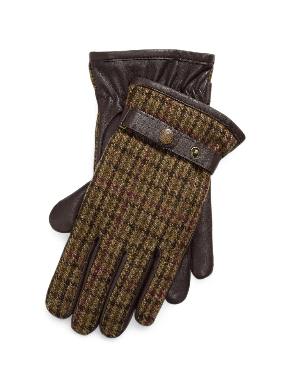 Polo Ralph Lauren cashmere-lined wool & sheepskin gloves Bruin