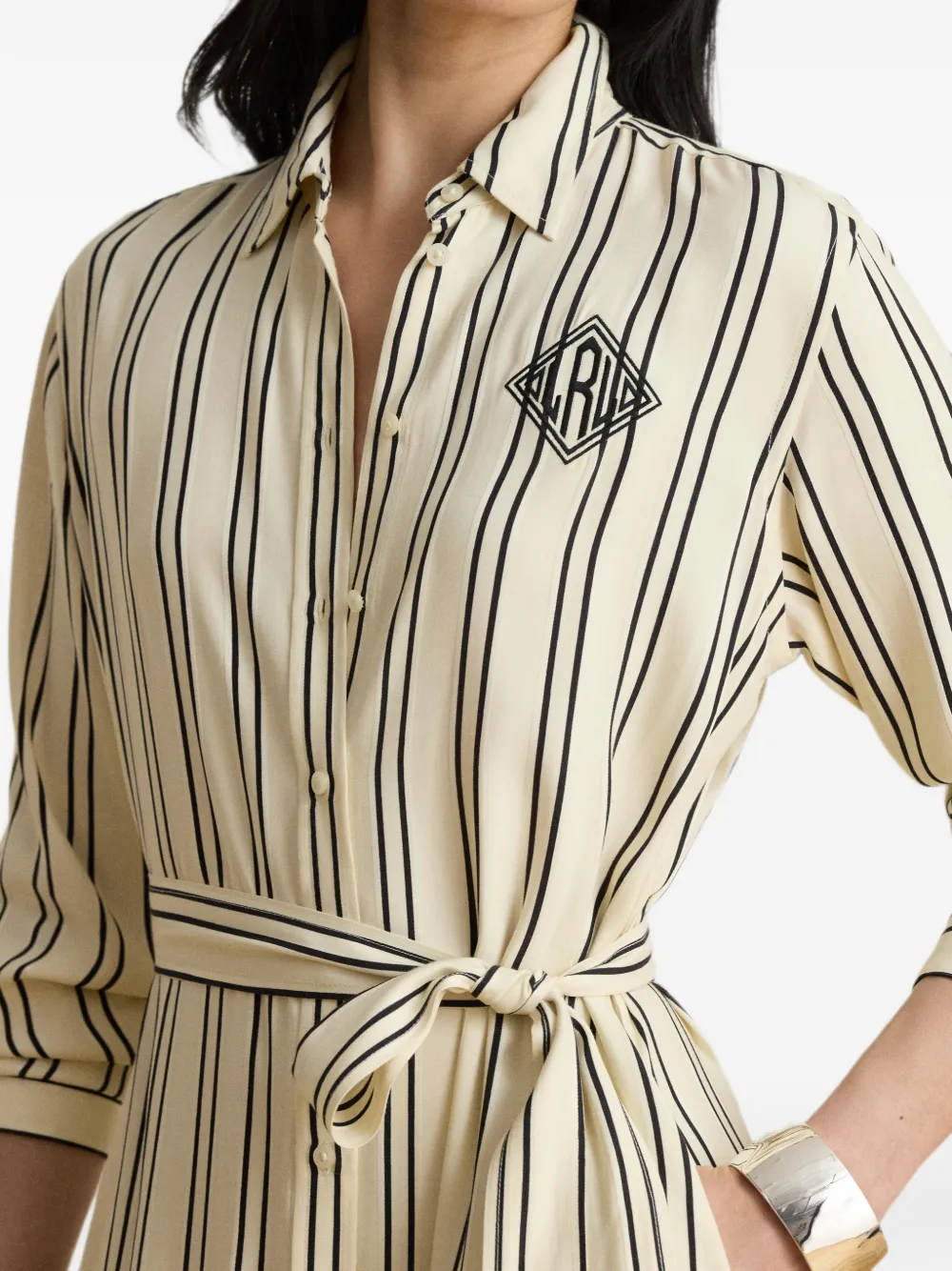 Lauren Ralph Lauren Midi-jurk met ceintuur Beige