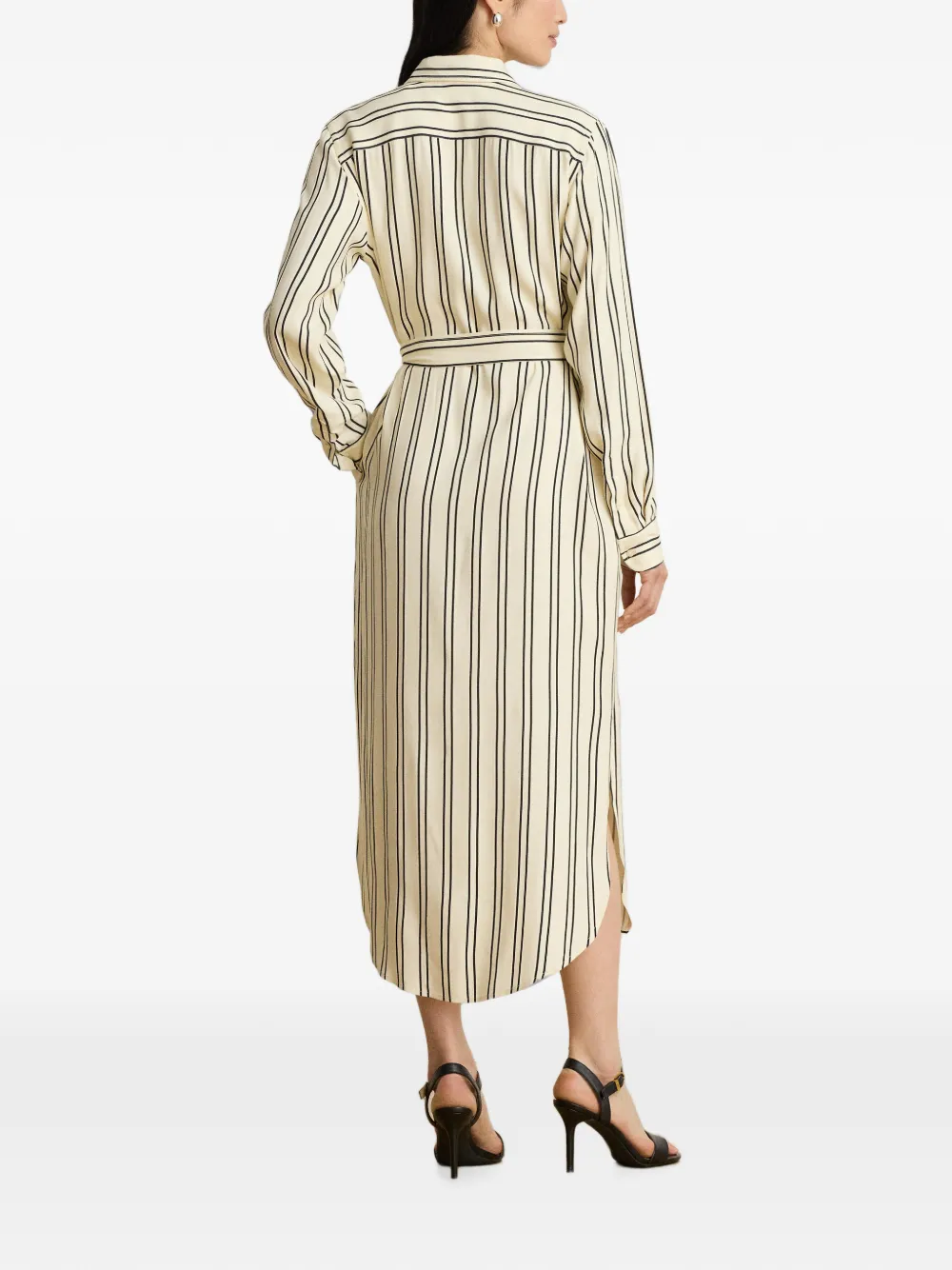 Lauren Ralph Lauren Midi-jurk met ceintuur Beige