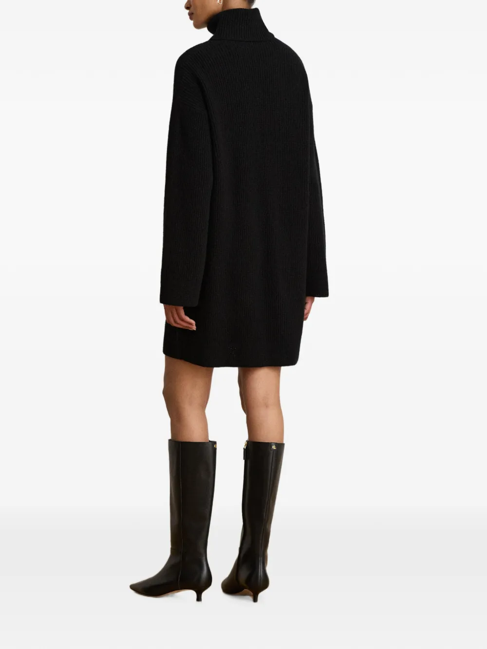 Lauren Ralph Lauren Cocoon mini-jurk met col Zwart