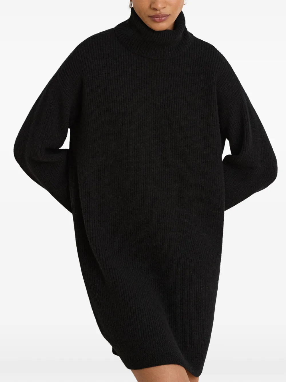 Lauren Ralph Lauren Cocoon mini-jurk met col Zwart
