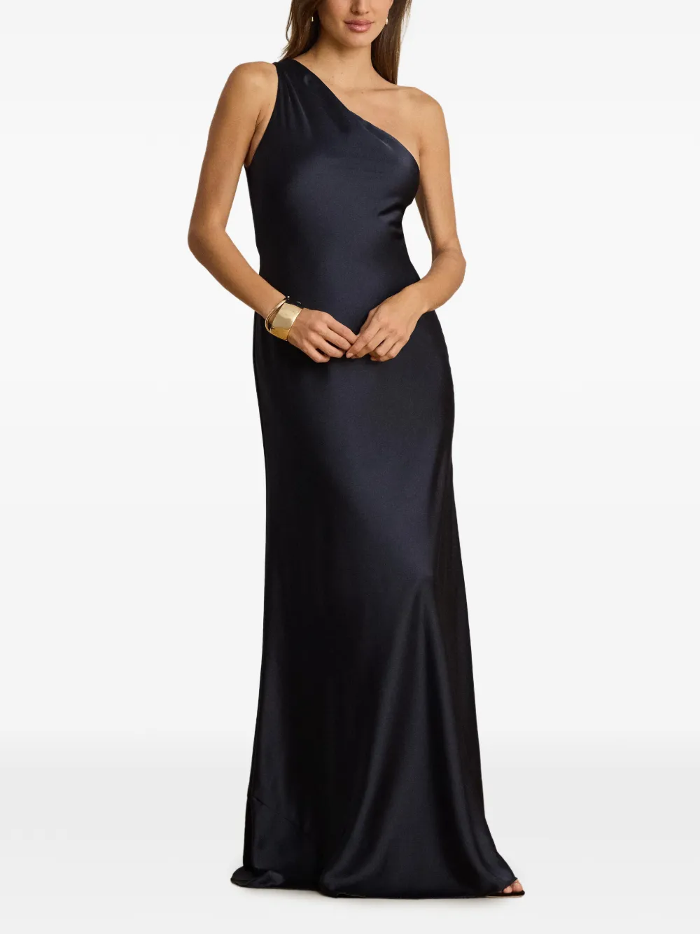 Lauren Ralph Lauren Asymmetrische maxi-jurk Blauw