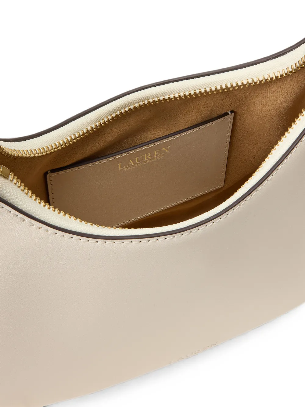 Lauren Ralph Lauren Medium Marcy schoudertas met rits Wit