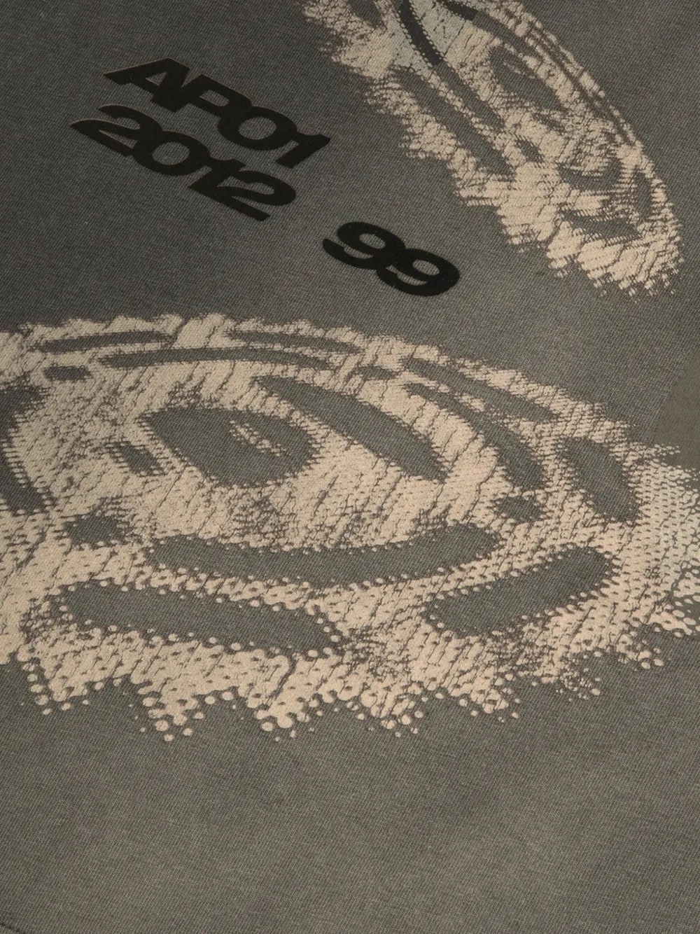 AAPE BY *A BATHING APE Katoenen T-shirt met grafische print Grijs