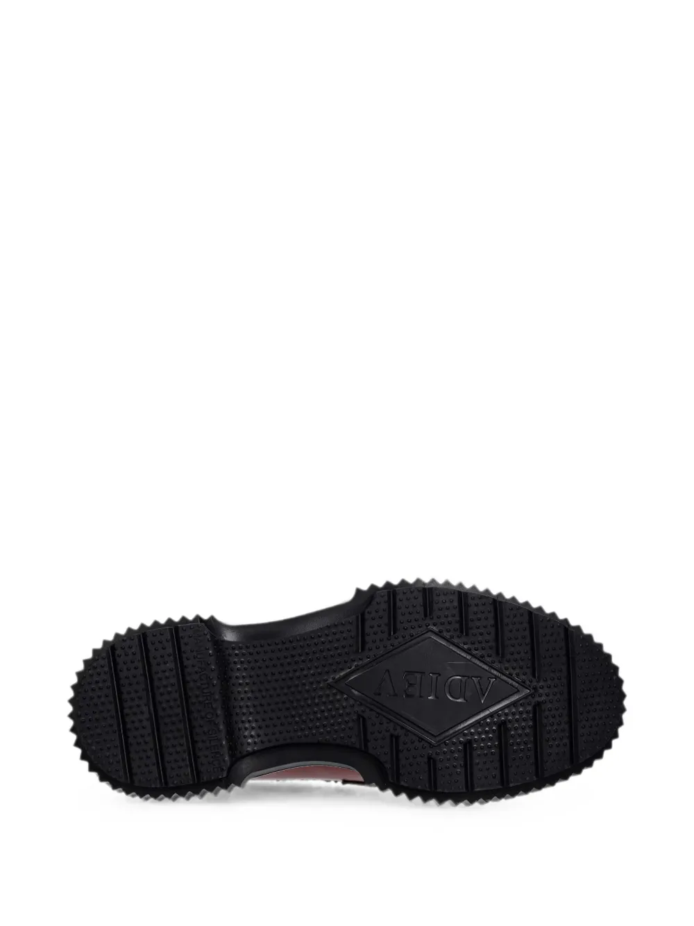 Adieu Paris brogue-detail leather loafers Rood