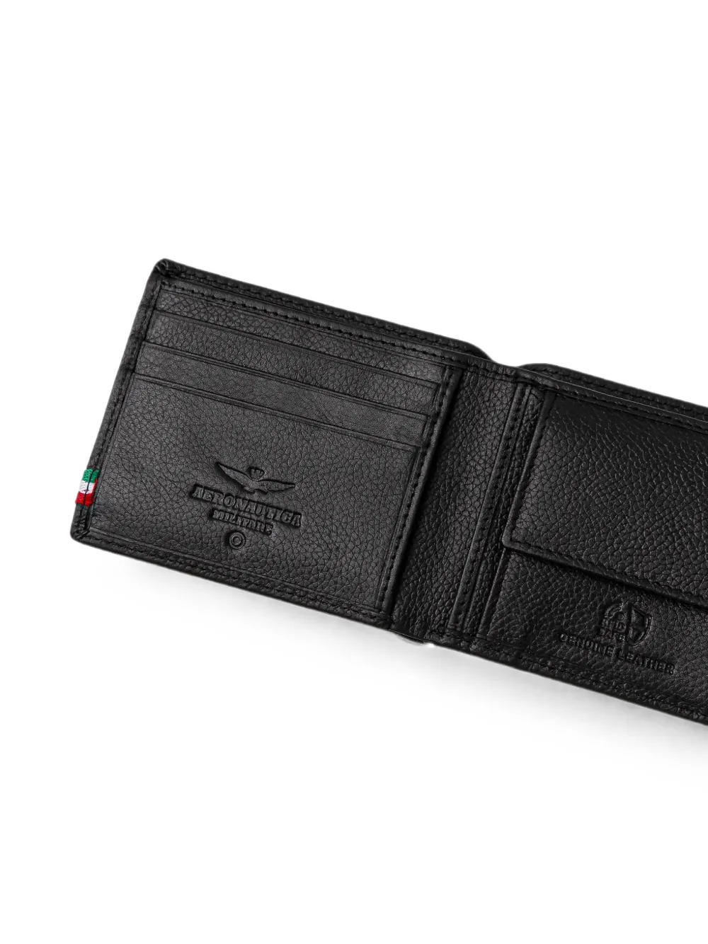 Aeronautica Militare Portemonnee met logoplakkaat Zwart
