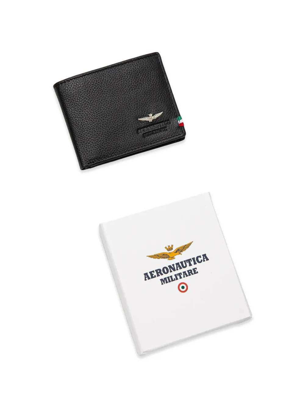 Aeronautica Militare Portemonnee met logoplakkaat Zwart