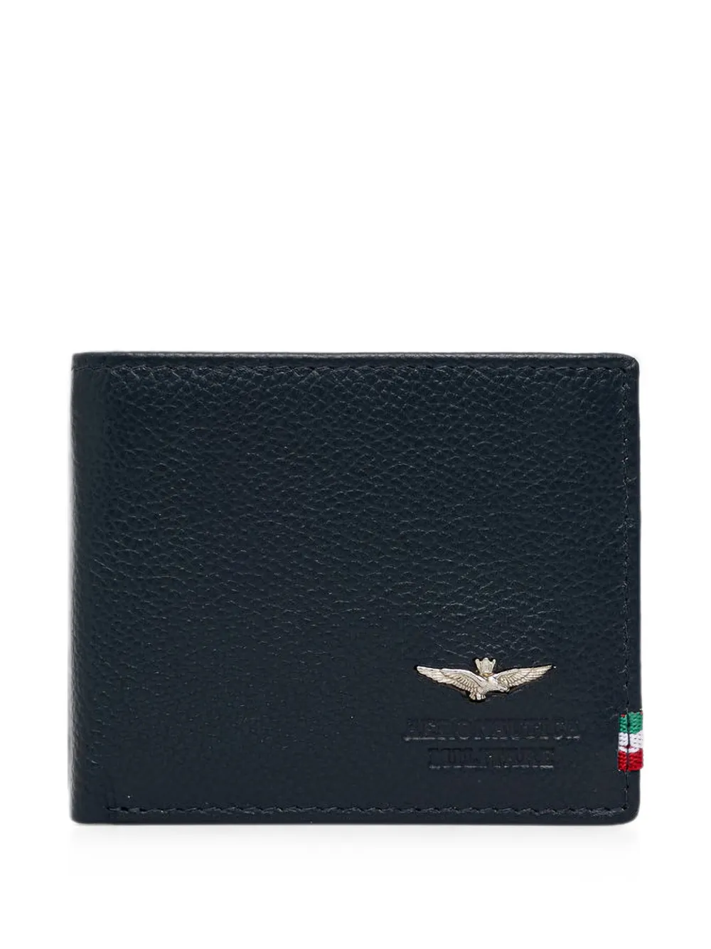 Aeronautica Militare logo-plaque bifold wallet - Blau