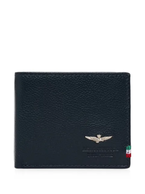 Aeronautica Militare logo-plaque bifold wallet