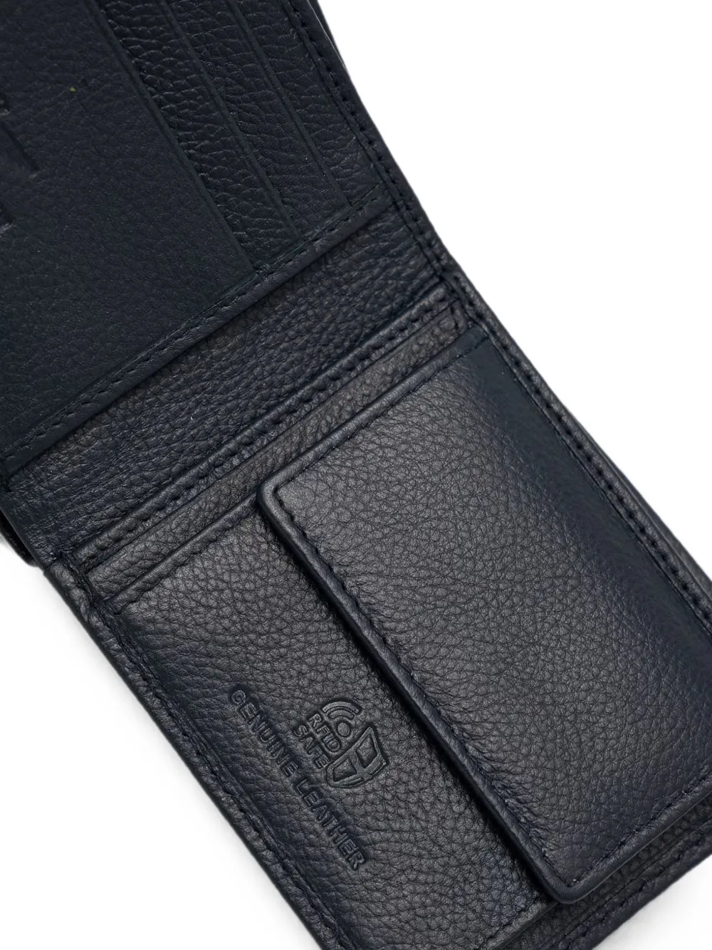Aeronautica Militare logo-plaque bifold wallet Blauw
