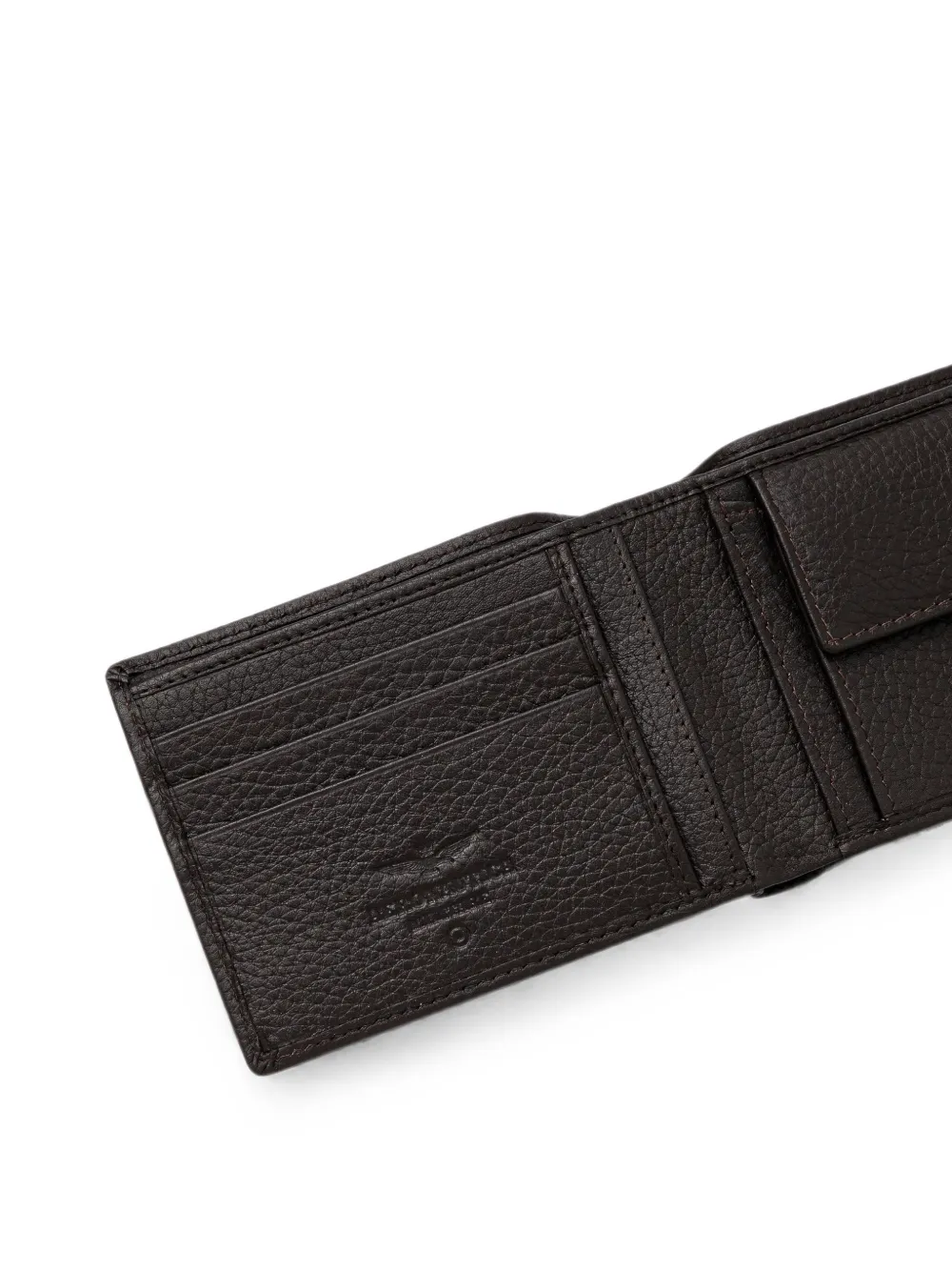 Aeronautica Militare Portemonnee met logoplakkaat Bruin