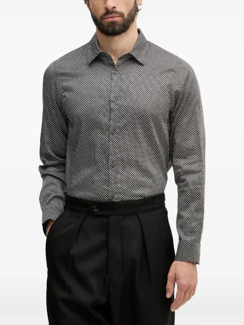 Armani Exchange geometric-print long-sleeve shirt