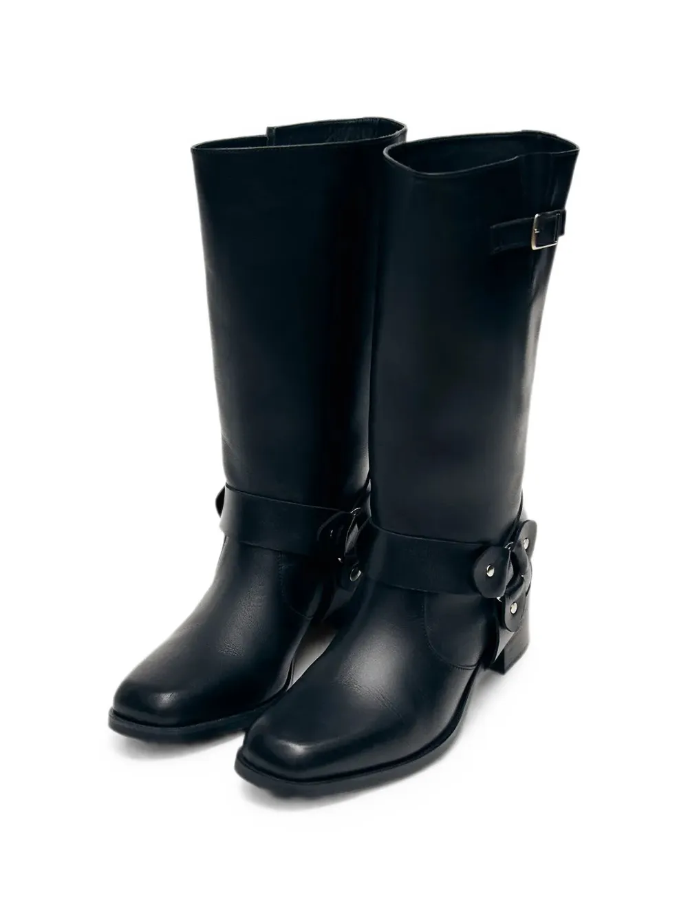 ALOHAS buckle-detail harness boots Zwart