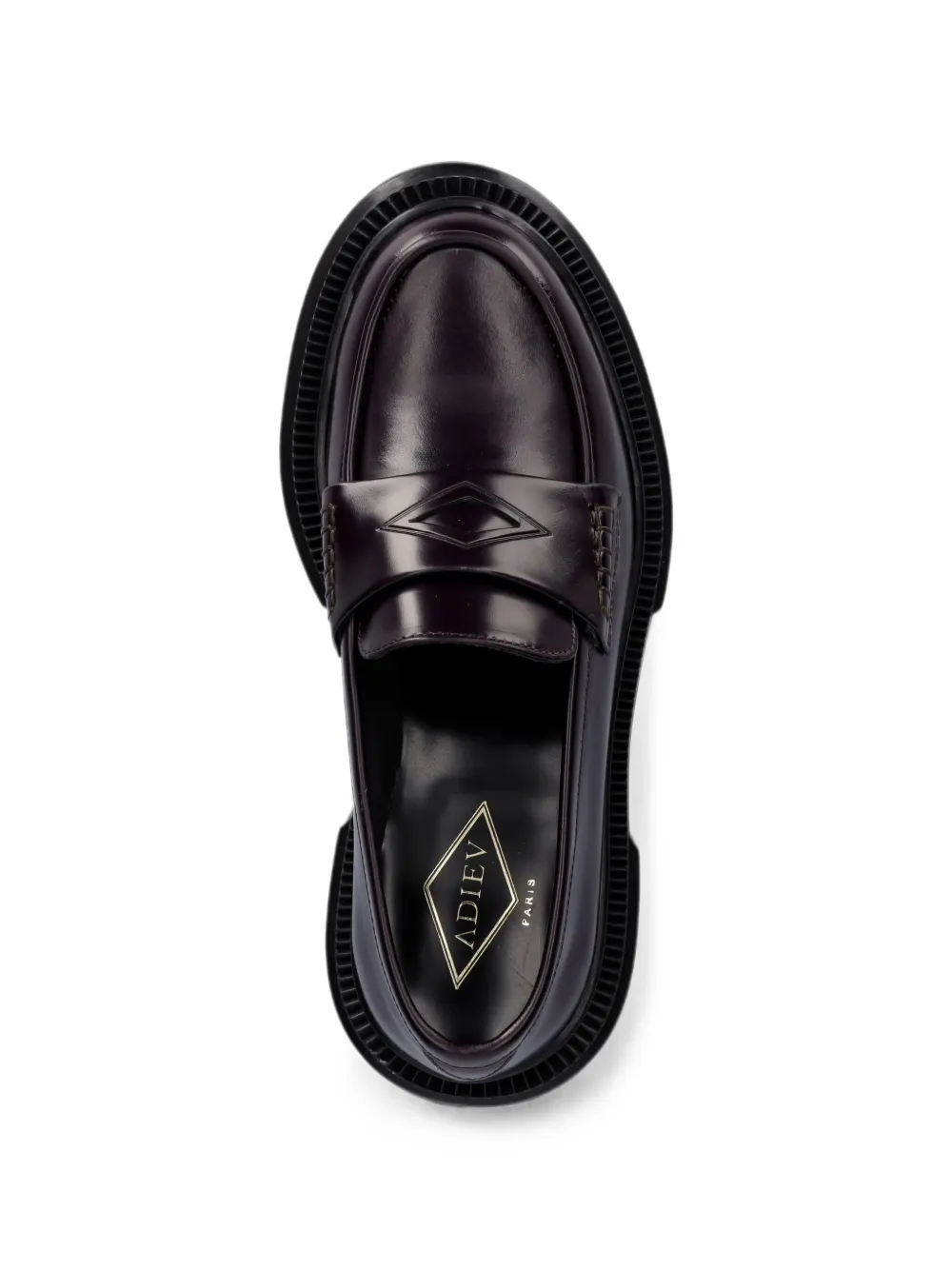 Adieu Paris leather loafers Paars