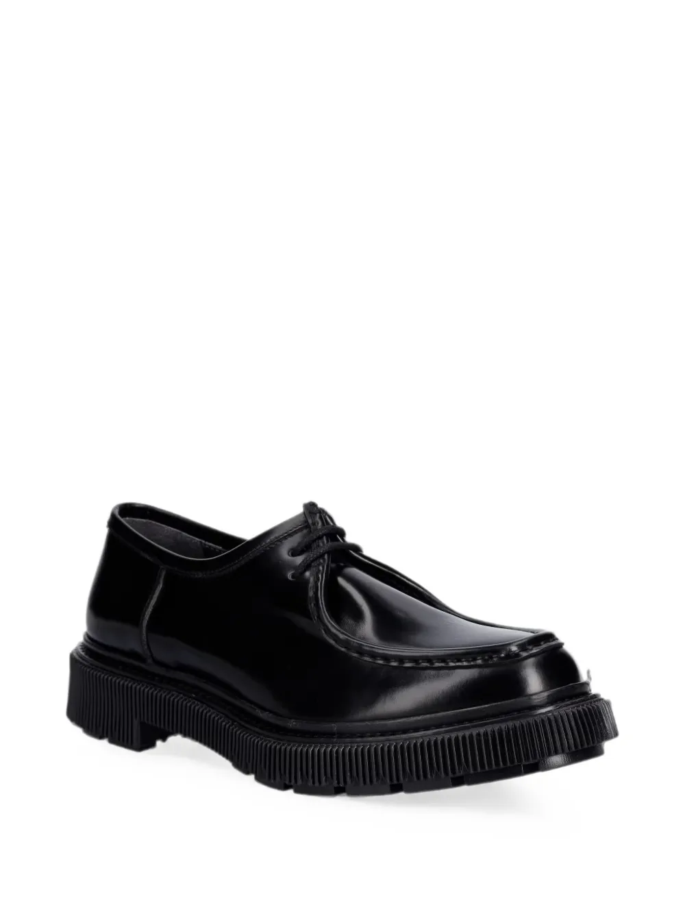 Adieu Paris ridged-sole lace-up derby shoes Zwart