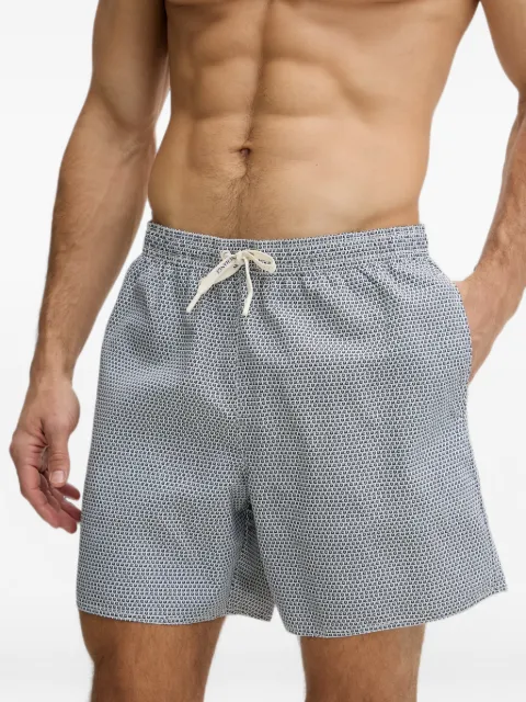 Armani Exchange logo-print drawstring swim shorts