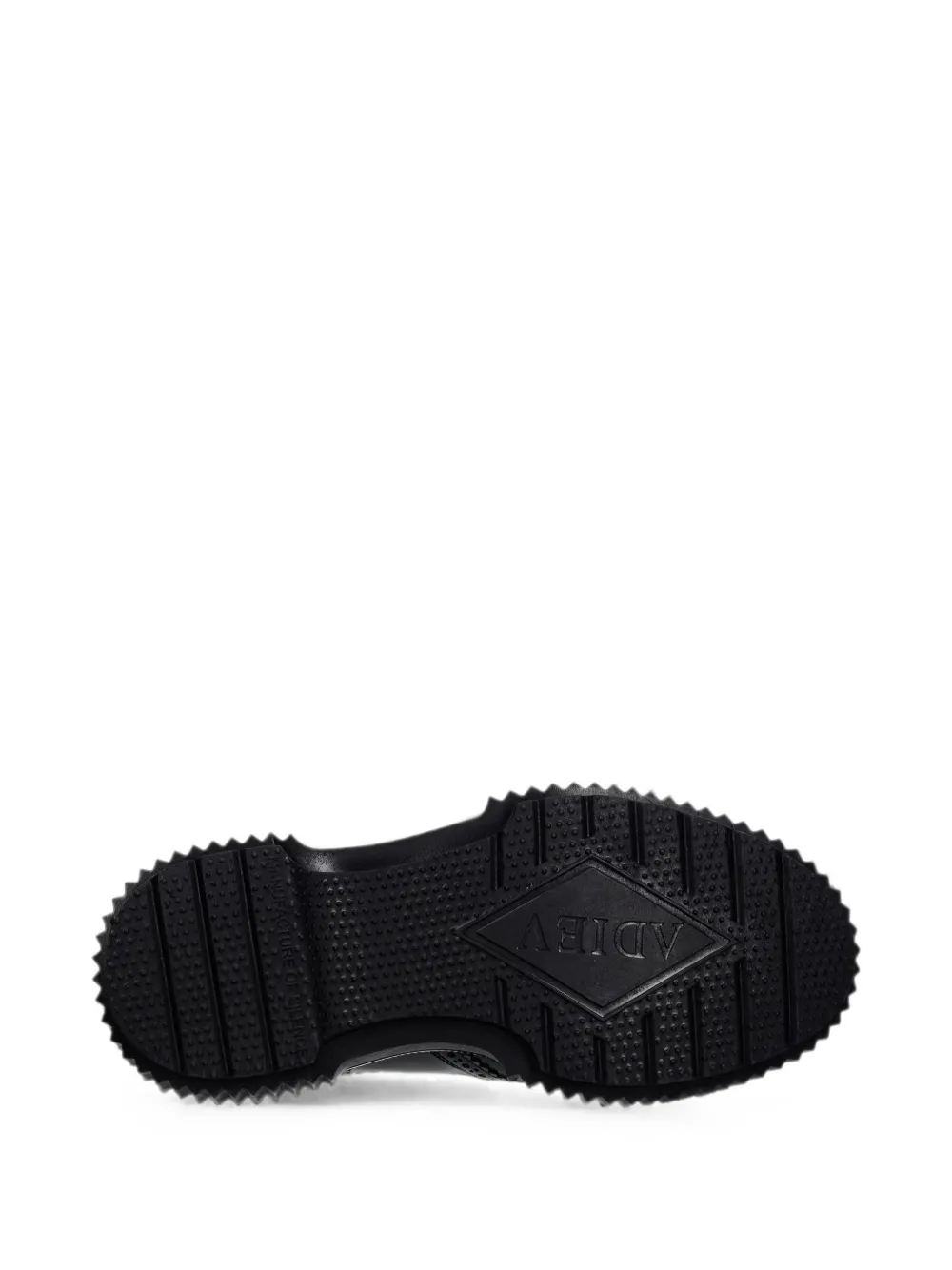 Adieu Paris brogue-detail chunky-sole derby shoes Zwart