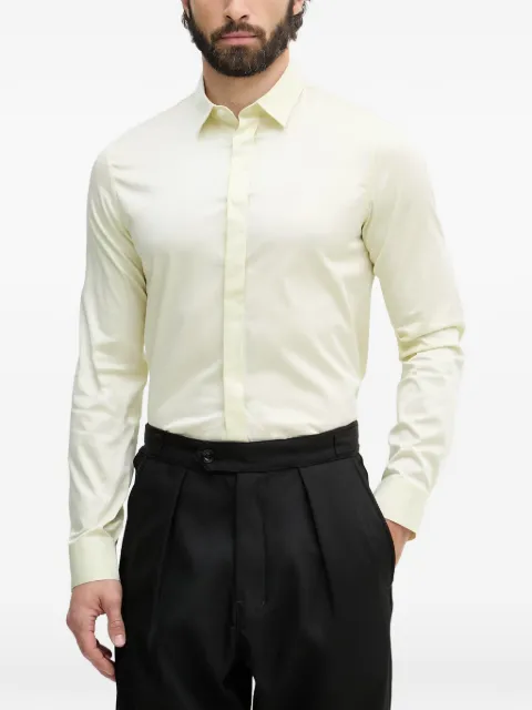 Armani Exchange camisa manga larga con logo bordado