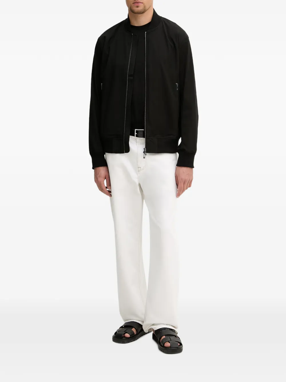 Armani Exchange Bomberjack met rits Zwart
