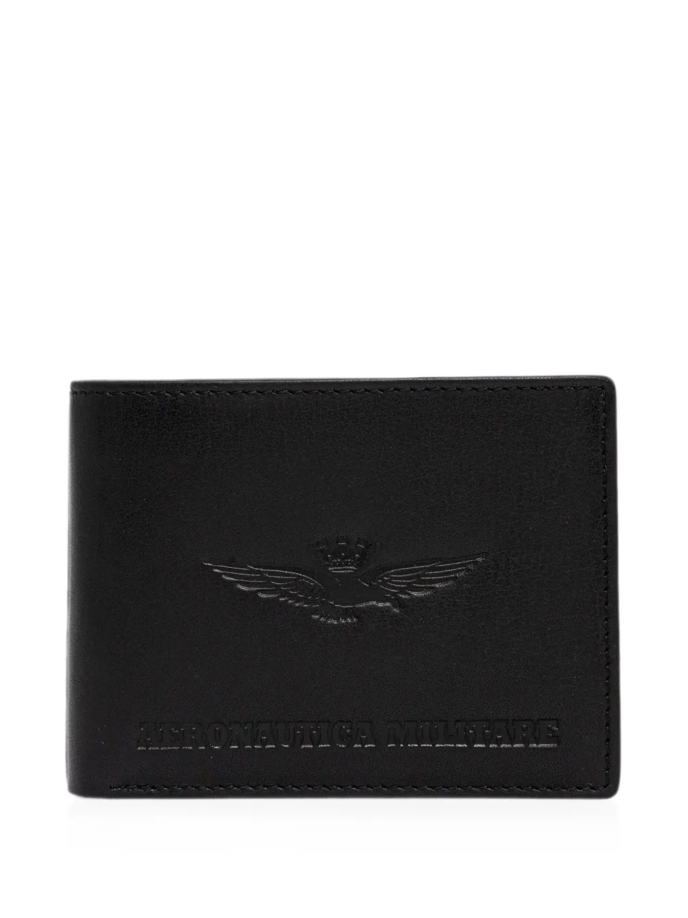 Aeronautica Militare logo-embossed bifold wallet - Nero
