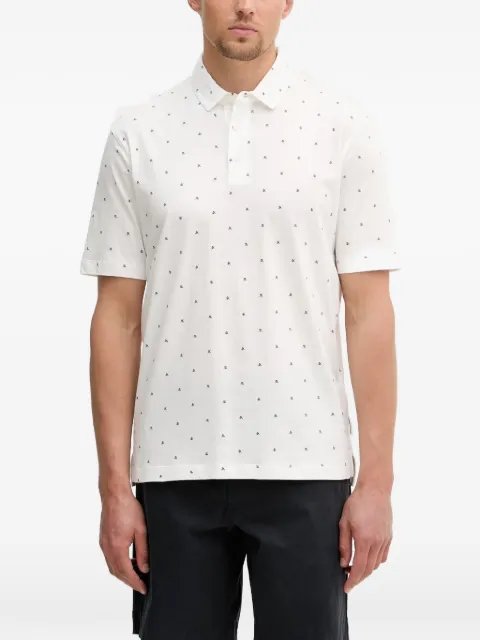 Armani Exchange logo-print polo shirt