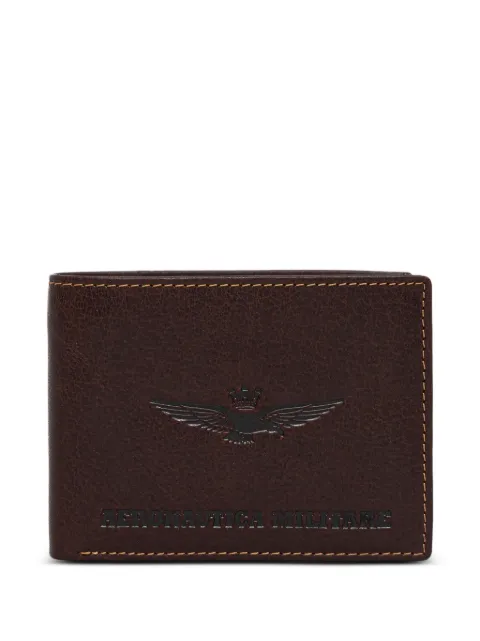 Aeronautica Militare Carteira dobrável com logo gravado