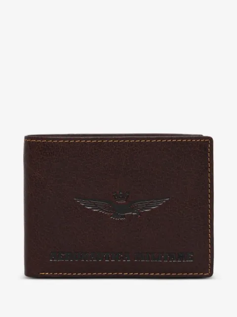 Aeronautica Militare logo-embossed bifold wallet