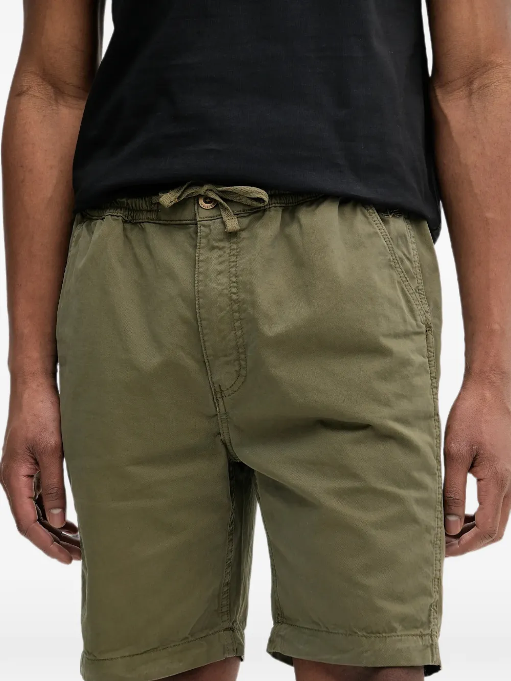 Alpha Industries Shorts met trekkoord Groen