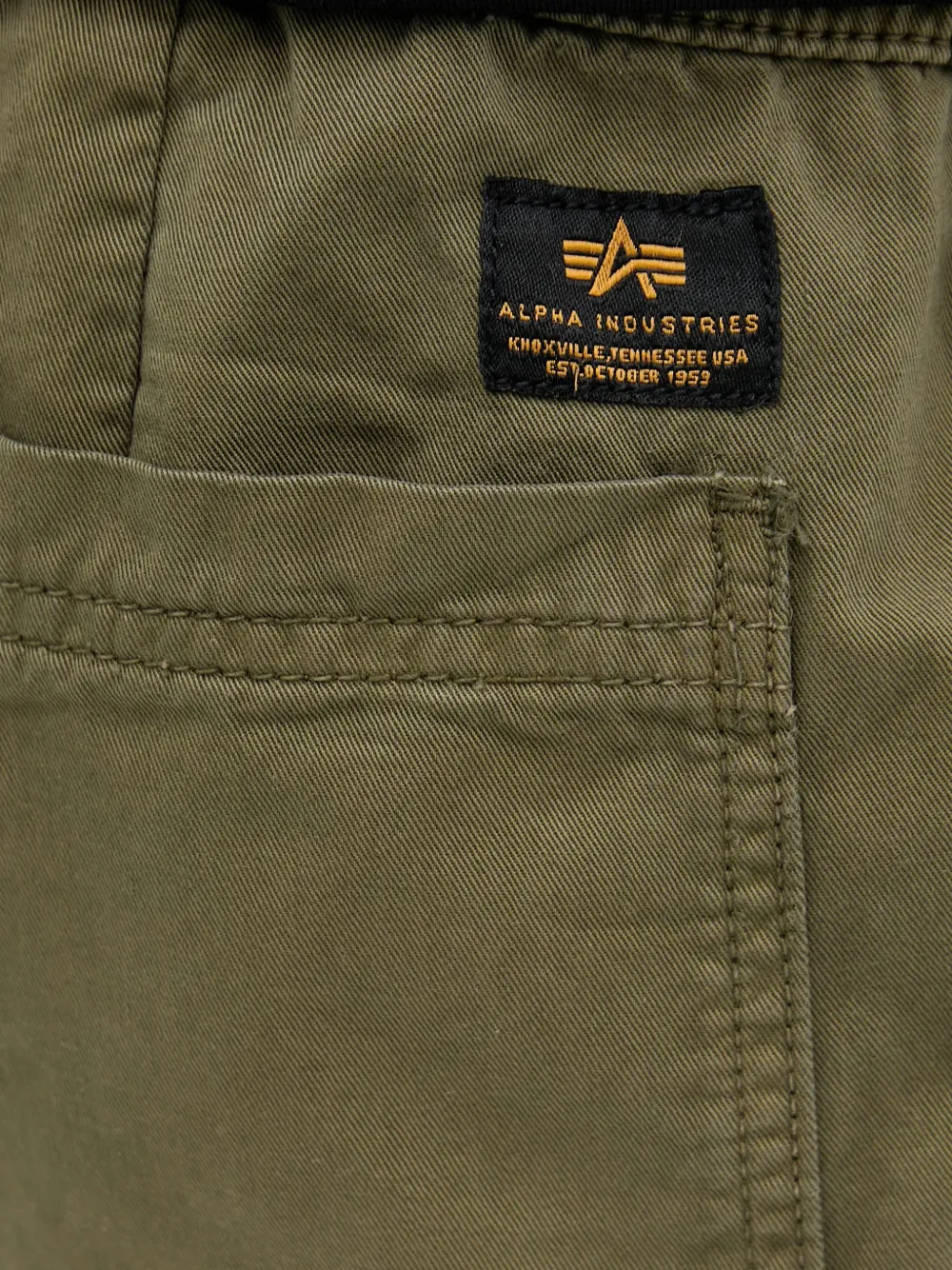 Alpha Industries Shorts met trekkoord Groen