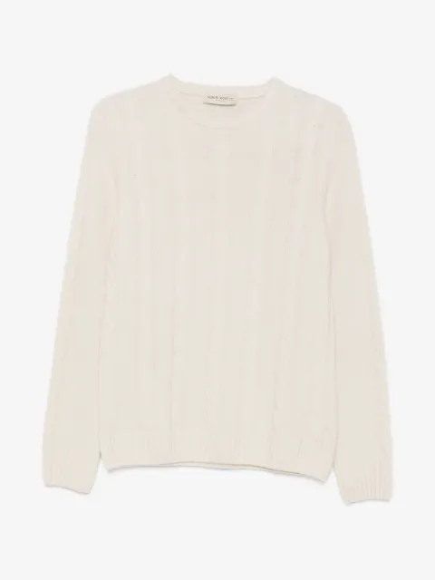 SERGIO MORETTI FIRENZE cable-knit crew-neck sweater