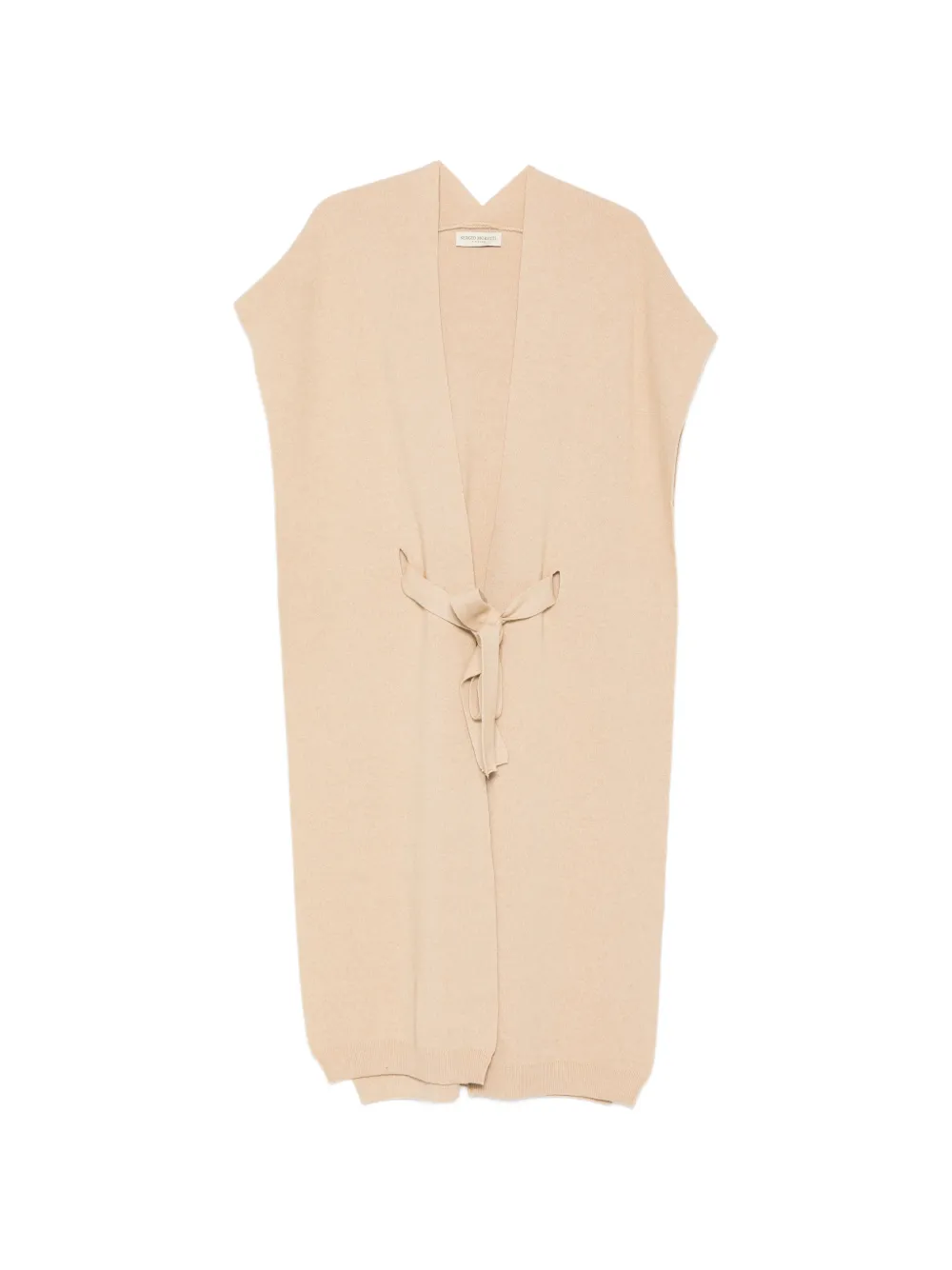SERGIO MORETTI FIRENZE belted cape - Nude