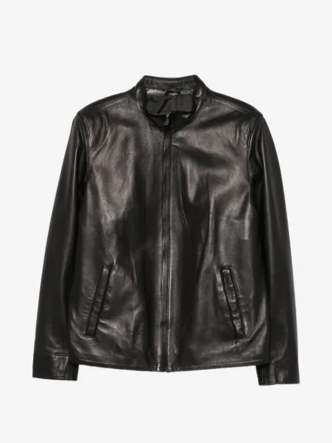 SERGIO MORETTI FIRENZE zip-up leather jacket
