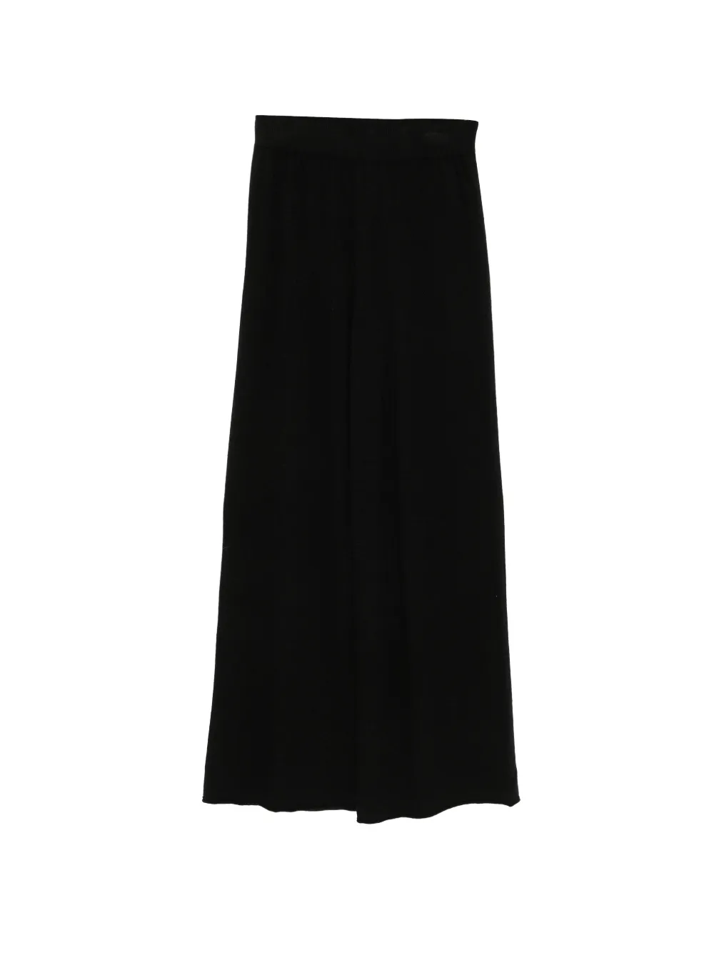 SERGIO MORETTI FIRENZE fine-knit wide-leg trousers - Nero