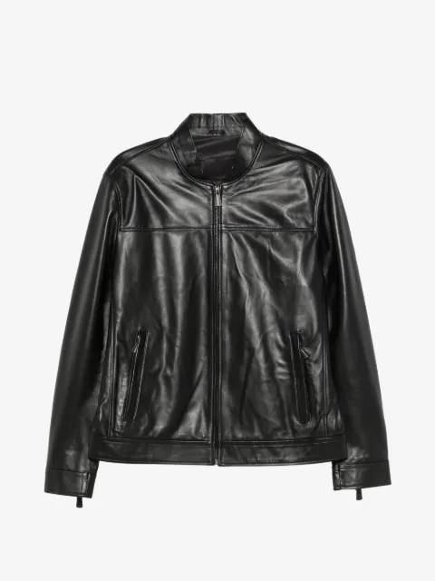SERGIO MORETTI FIRENZE zip-up leather jacket