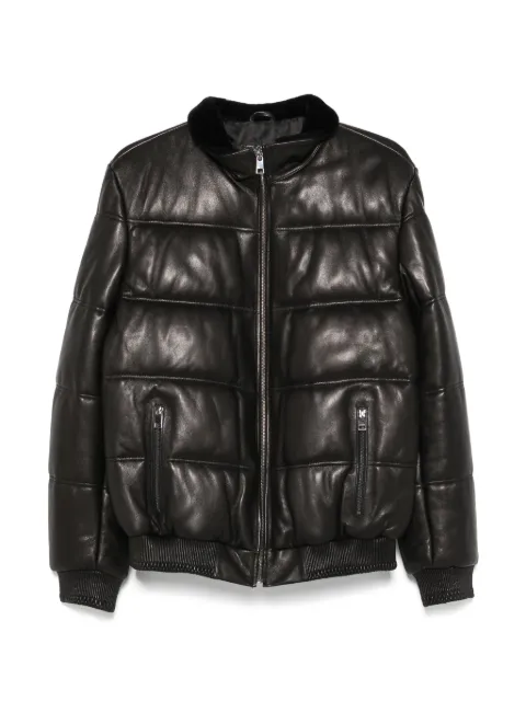 SERGIO MORETTI FIRENZE quilted leather jacket