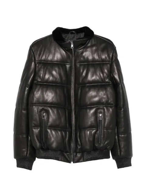SERGIO MORETTI FIRENZE quilted leather jacket