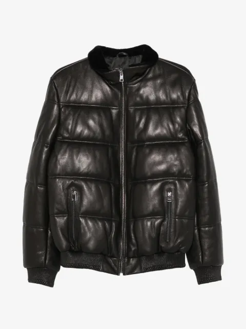 SERGIO MORETTI FIRENZE quilted leather jacket