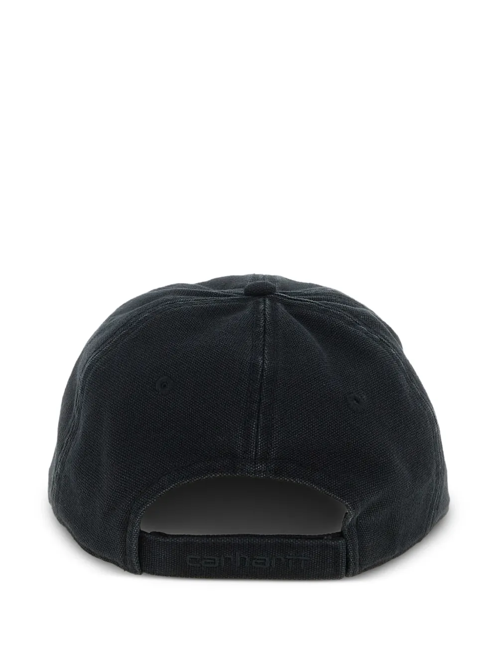 Carhartt WIP Pet met logo-patch en stonewashed-effect Zwart